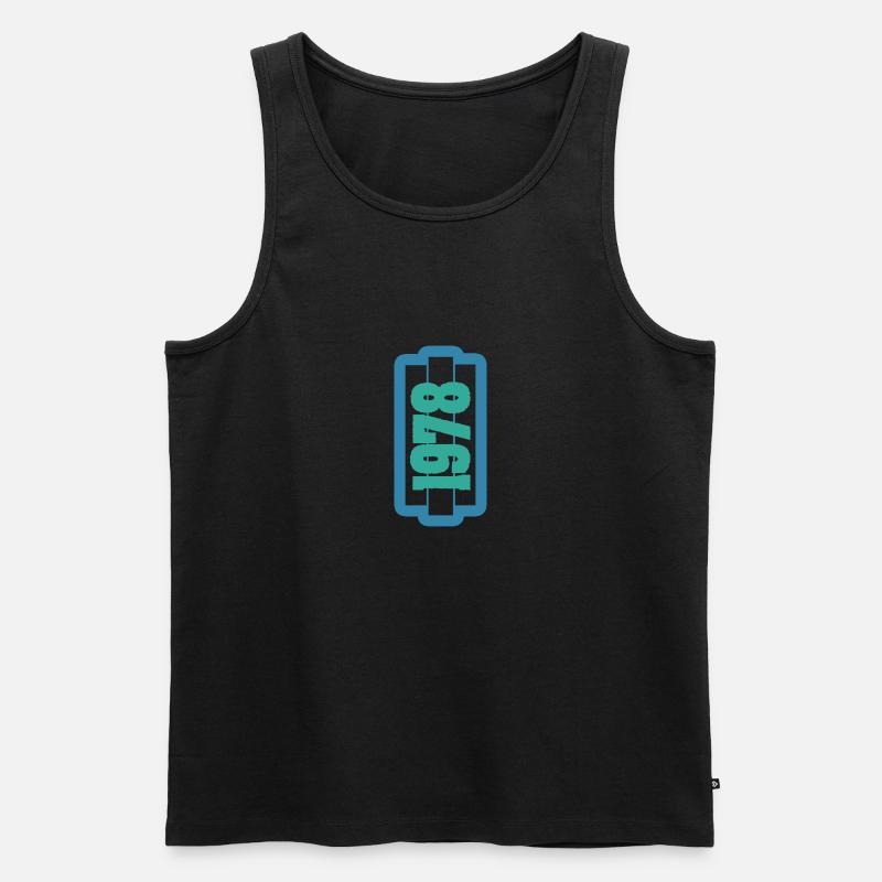 1978 - Männer Premium Bio Tank Top - Schwarz