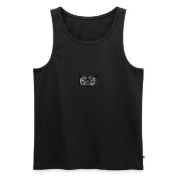 86431853 tigre avec l amp oeil - Débardeur bio Premium Homme - noir - Devant - Michal (187cm)