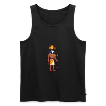 Mythology egypt religion symbol gift culture - Men's Premium Organic Tank Top - black - Front - AI Model Male 178 light (178cm)