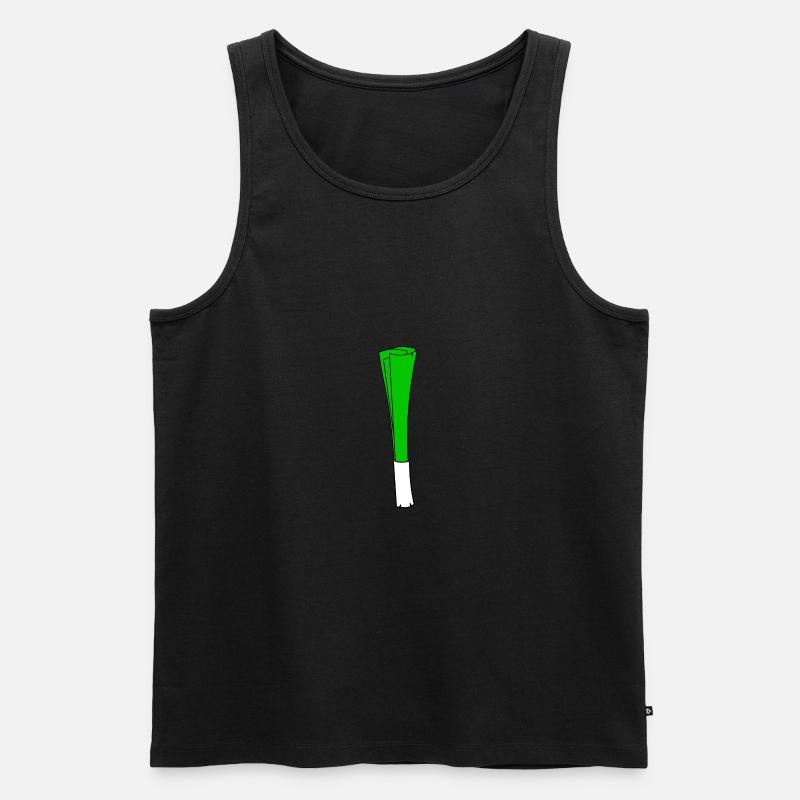 Lauch - Männer Premium Bio Tank Top - Schwarz