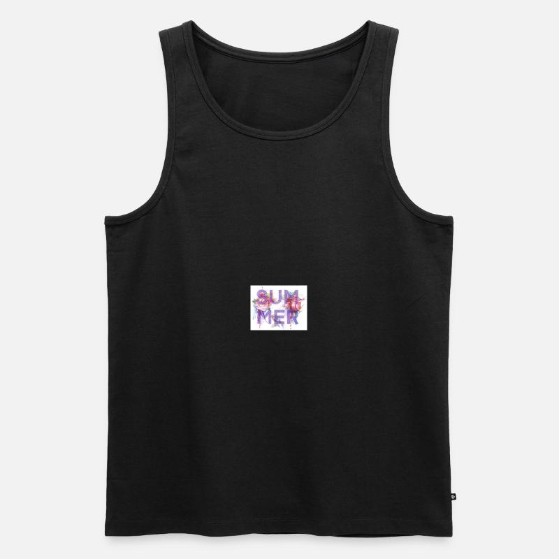 Endless Summer - Männer Premium Bio Tank Top - Schwarz