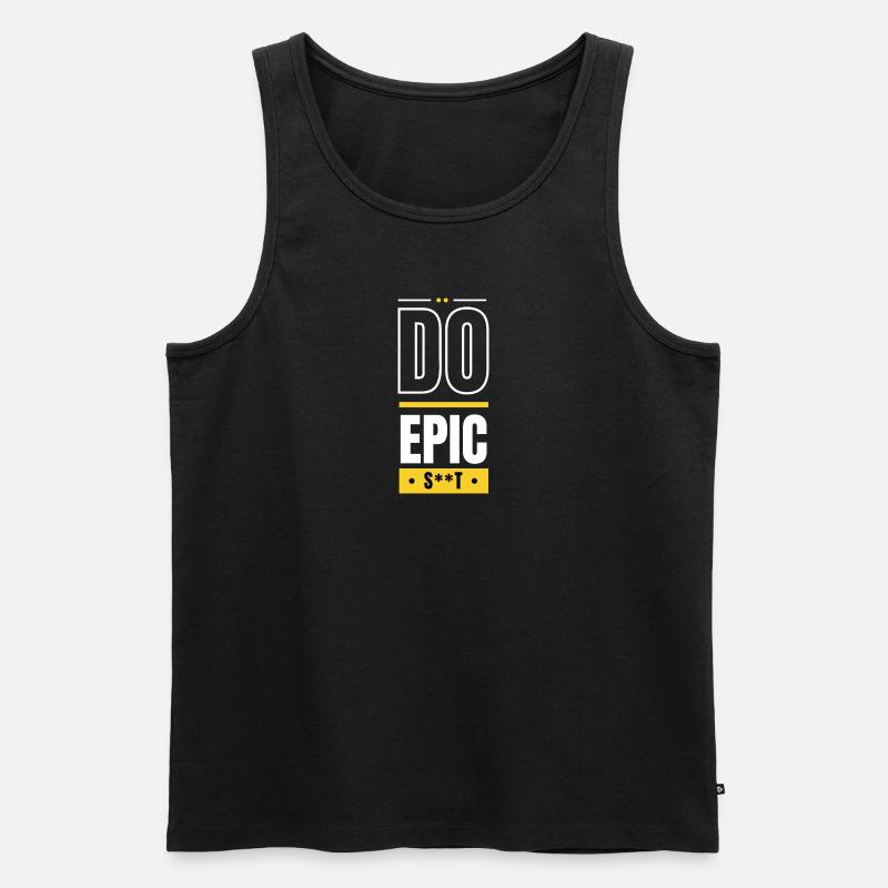 Mach epischen - Männer Premium Bio Tank Top - Schwarz