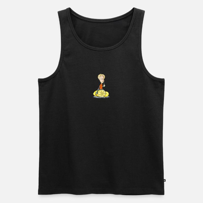 Gibt Dir das Leben Zitronen... - Männer Premium Bio Tank Top - Schwarz