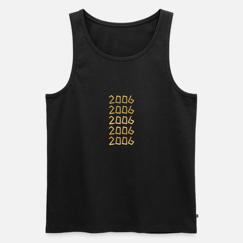 2006 - Männer Premium Bio Tank Top - Schwarz