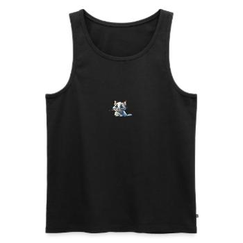 Baby Kitty - Männer Premium Bio Tank Top - Schwarz - Vorne - Michal (187cm)