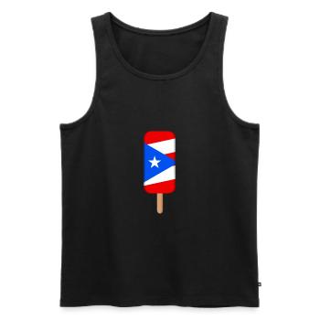 Puerto Rico - Men's Premium Organic Tank Top - black - Front - Michal (187cm)