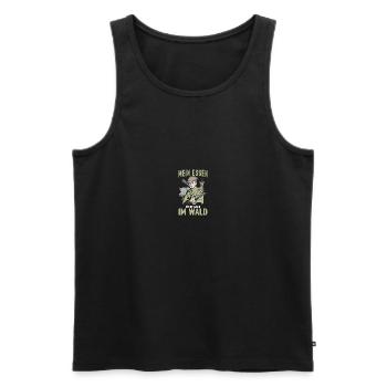 Jagd Jäger Jagen Jagdsprüche Geschenk - Männer Premium Bio Tank Top - Schwarz - Vorne - AI Model Male 178 light (178cm)