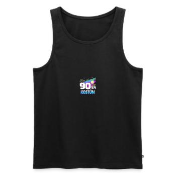 90er jahre Pary Mottoparty 90s Outfit - Männer Premium Bio Tank Top - Schwarz - Vorne - AI Model Male 178 light (178cm)