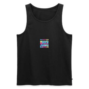 90er jahre Pary Mottoparty 90s Outfit - Männer Premium Bio Tank Top - Schwarz - Vorne - AI Model Male 178 light (178cm)