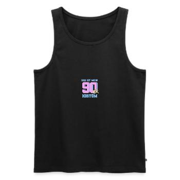 90s Pary Theme Party 90s Outfit - Men's Premium Organic Tank Top - black - Front - AI Model Male 178 light (178cm)