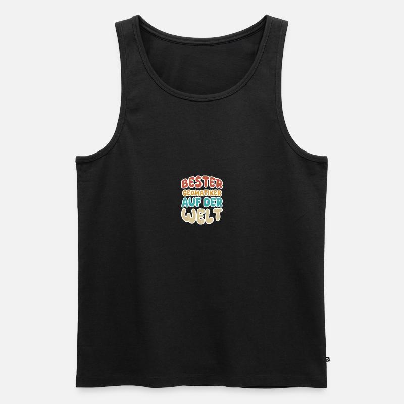 Geomatiker - Männer Premium Bio Tank Top - Schwarz