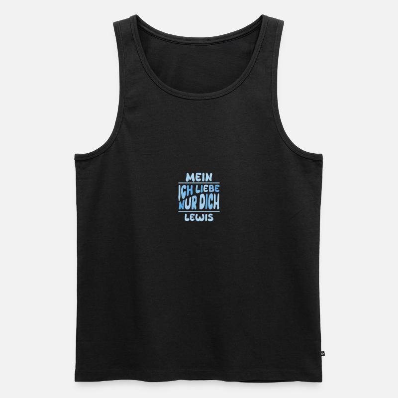 Lewis - Männer Premium Bio Tank Top - Schwarz