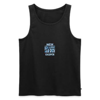 Mann Casper - Männer Premium Bio Tank Top - Schwarz - Vorne - AI Model Male 178 light (178cm)
