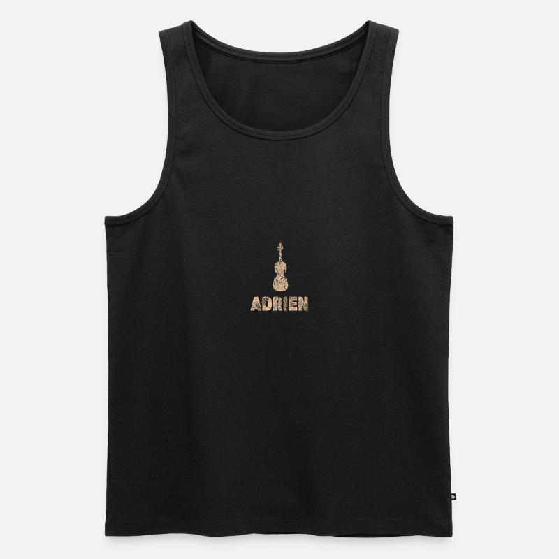 Bratsche Adrien - Männer Premium Bio Tank Top - Schwarz