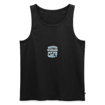 Gift for concrete worker - Men's Premium Organic Tank Top - black - Front - AI Model Male 178 light (178cm)