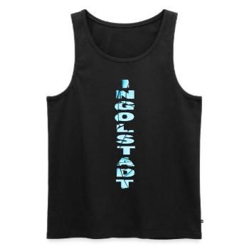 Ingolstadt Deutschland Stadt Schrift Skyline - Männer Premium Bio Tank Top - Schwarz - Vorne - Michal (187cm)