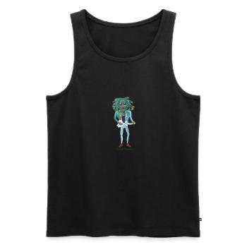 kid reaggae 2 - Men's Premium Organic Tank Top - black - Front - AI Model Male 178 light (178cm)