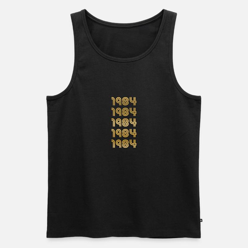 1984 - Männer Premium Bio Tank Top - Schwarz