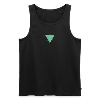Holzfäller Modern - Männer Premium Bio Tank Top - Schwarz - Vorne - Michal (187cm)