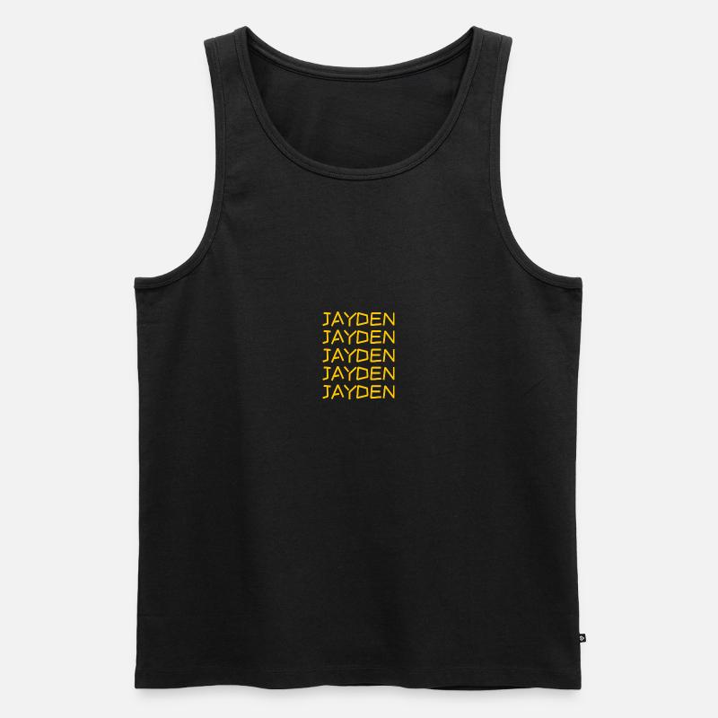 Jayden - Männer Premium Bio Tank Top - Schwarz