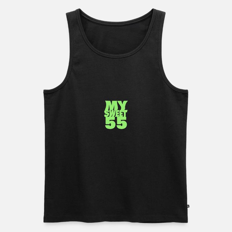 Süß 55 - Männer Premium Bio Tank Top - Schwarz