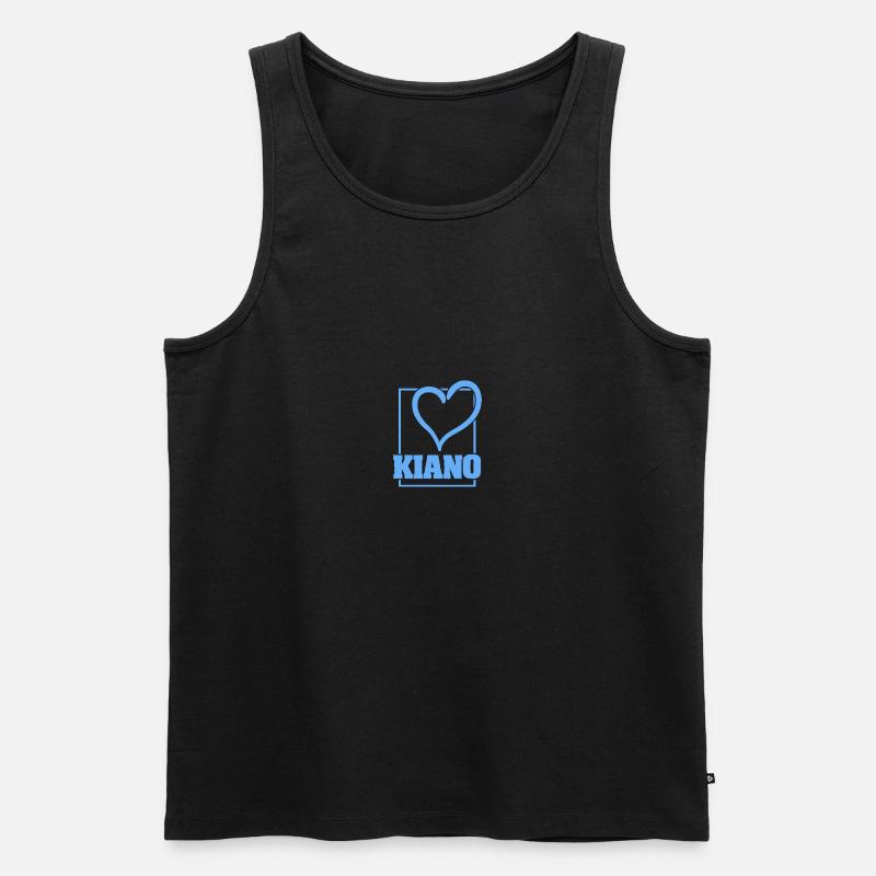 Kiano - Männer Premium Bio Tank Top - Schwarz