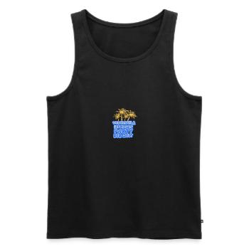 Vacances Venezuela - Débardeur bio Premium Homme - noir - Devant - AI Model Male 178 light (178cm)