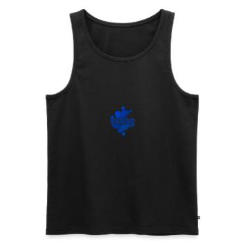 First name Bernd - Men's Premium Organic Tank Top - black - Front - AI Model Male 178 light (178cm)