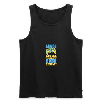 Kita Farewell First Grade School Enrollment 2025 - Men's Premium Organic Tank Top - black - Front - Michal (187cm)