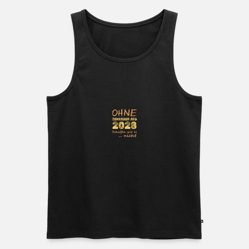 2028 - Männer Premium Bio Tank Top - Schwarz