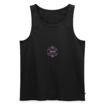 Ehefrau Arwyn - Männer Premium Bio Tank Top - Schwarz - Vorne - Michal (187cm)