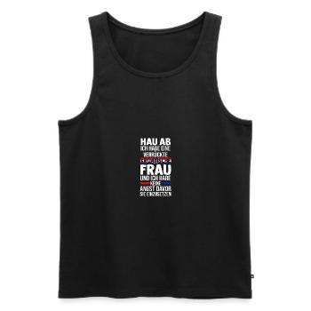Kroaten Kroate Kroatin Hrvatska Kroatien - Männer Premium Bio Tank Top - Schwarz - Vorne - AI Model Male 178 light (178cm)