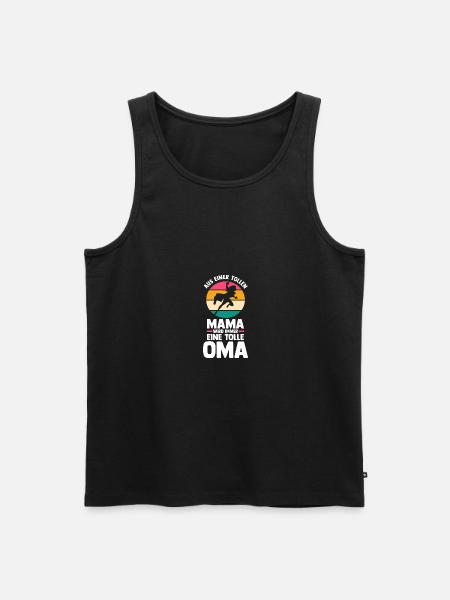 Mutter Mama Großmutter Oma - Männer Premium Bio Tank Top - Schwarz