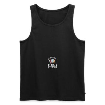 Accordion Polka Accordionist Concertina Squeeze - Männer Premium Bio Tank Top - Schwarz - Vorne - Michal (187cm)