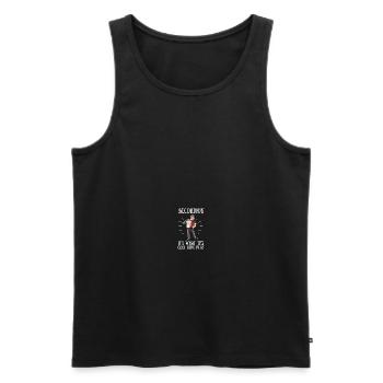 Accordion Polka Accordionist Concertina Squeeze - Männer Premium Bio Tank Top - Schwarz - Vorne - Michal (187cm)