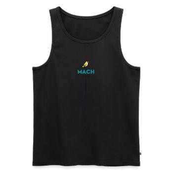 Mach weiter Gib nicht auf Motivation Ermutigung Ge - Männer Premium Bio Tank Top - Schwarz - Vorne - AI Model Male 178 light (178cm)