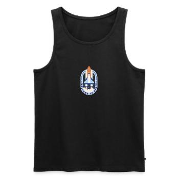 Willkommen im Weltraum Willkommen im Weltraum Gesc - Männer Premium Bio Tank Top - Schwarz - Vorne - Michal (187cm)