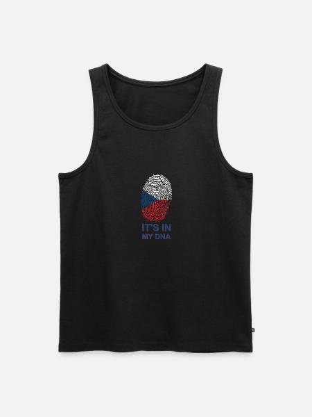 Tschechien DNA - Männer Premium Bio Tank Top - Schwarz