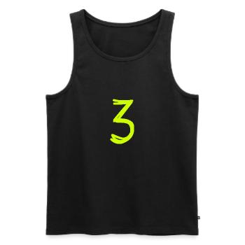 3 YEARS. 3rd ANNIVERSARY. BIRTHDAY 3 YEARS - Men's Premium Organic Tank Top - black - Front - Michal (187cm)
