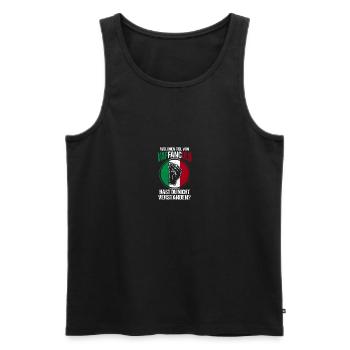 Italien Italiener Vaffanculo - Männer Premium Bio Tank Top - Schwarz - Vorne - Michal (187cm)