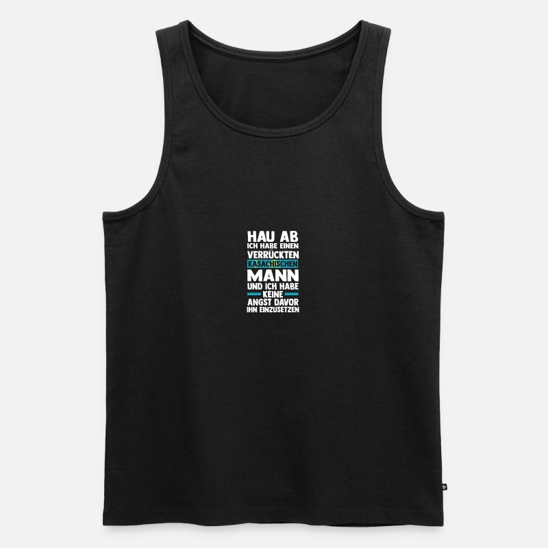Kasachen Kasachstan - Männer Premium Bio Tank Top - Schwarz
