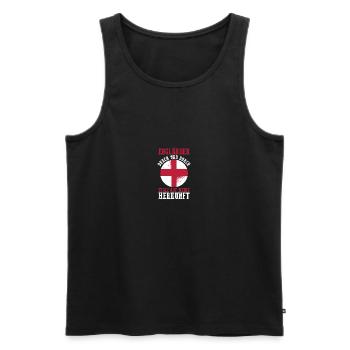 Großbritannien Engländer England - Männer Premium Bio Tank Top - Schwarz - Vorne - Michal (187cm)