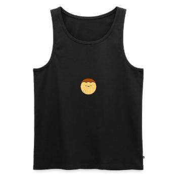 Kawaii Waffle lovers - Men's Premium Organic Tank Top - black - Front - AI Model Male 178 light (178cm)