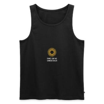Pommes - Männer Premium Bio Tank Top - Schwarz - Vorne - Michal (187cm)