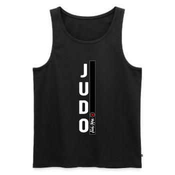Judo Martial Art Black Belt Gym Dojo - Men's Premium Organic Tank Top - black - Front - AI Model Male 178 light (178cm)