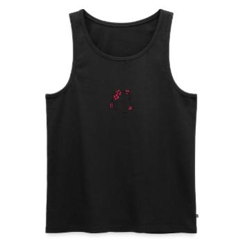 Schöne Frau Kunst Linien Schöne Frau Kunst Linien - Männer Premium Bio Tank Top - Schwarz - Vorne - Michal (187cm)