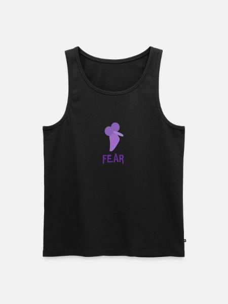 Inside out FEAR - Men's Premium Organic Tank Top - black