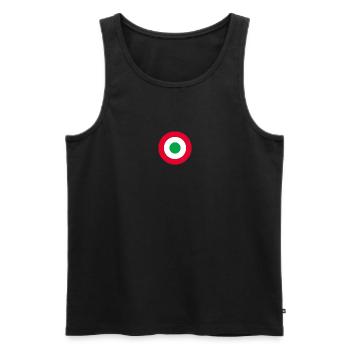 Tricolore Bella Italia - Débardeur bio Premium Homme - noir - Devant - AI Model Male 178 light (178cm)