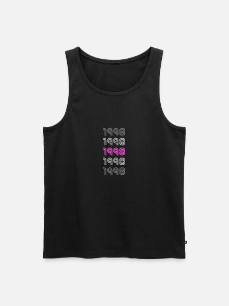 1998 - Men's Premium Organic Tank Top - black