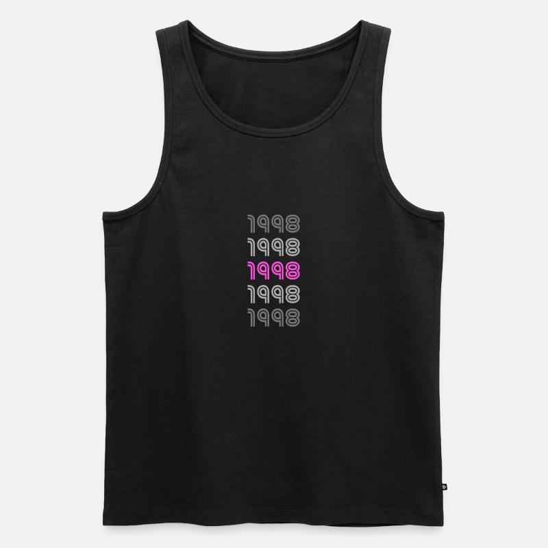 1998 - Männer Premium Bio Tank Top - Schwarz